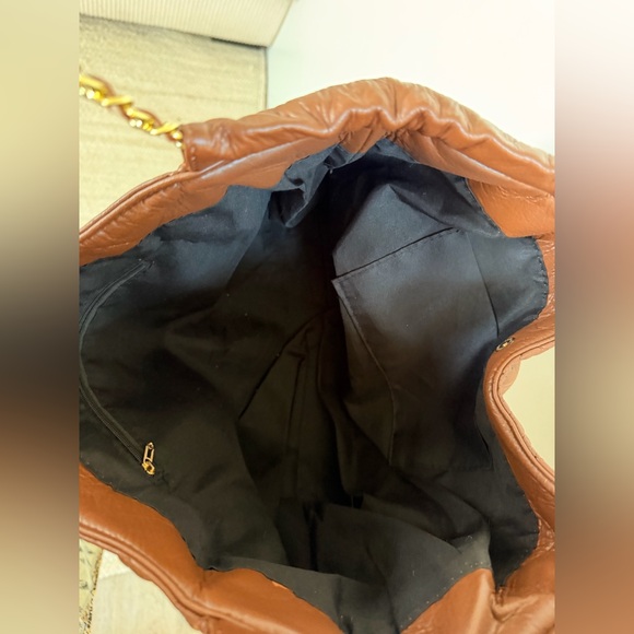 Brown Quilted Shoulder Bag - Picture 2 of 3